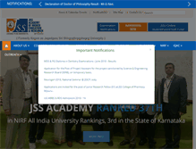 Tablet Screenshot of jssuni.edu.in